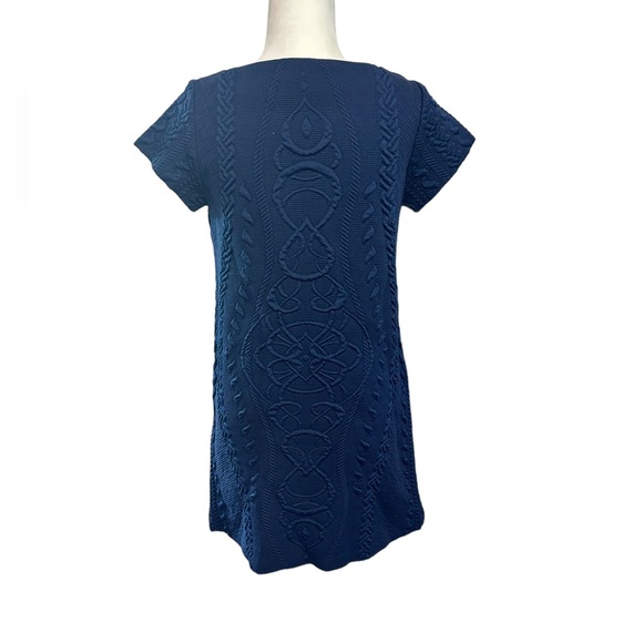 Amada Uprichard Blue Textured Mini A Line Dress size M - Picture 6 of 10